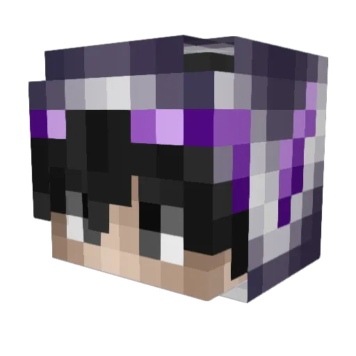 Passagier Minecraft avatar head, 3D render