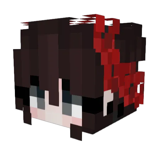 Passarinho_ Minecraft avatar head, 3D render