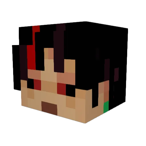 Passer2301 Minecraft avatar head, 3D render