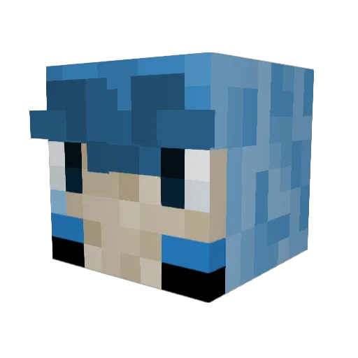 Passerinebirdy Minecraft avatar head, 3D render