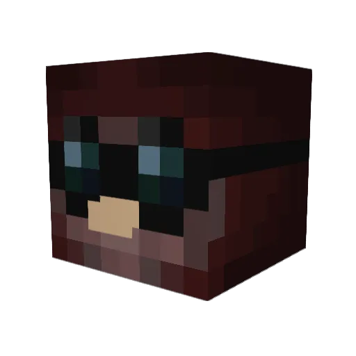 Passie_Passie Minecraft avatar head, 3D render