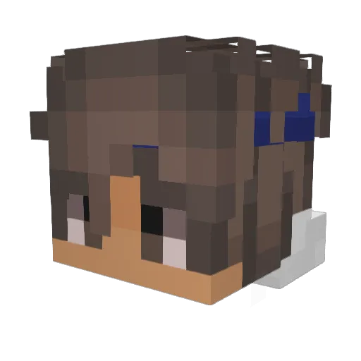 Passifist95 Minecraft avatar head, 3D render