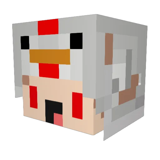Passimaster2003 Minecraft avatar head, 3D render