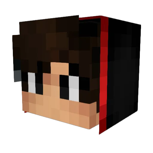 PassionOfGames Minecraft avatar head, 3D render