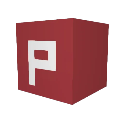 PassionateBloxy Minecraft avatar head, 3D render