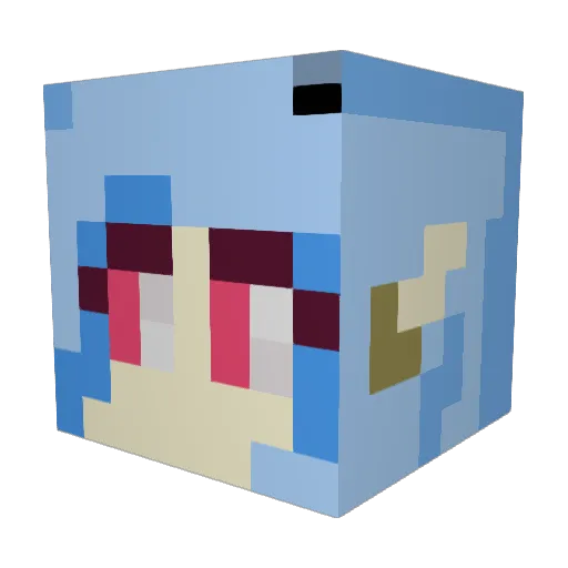 PassivTripper Minecraft avatar head, 3D render