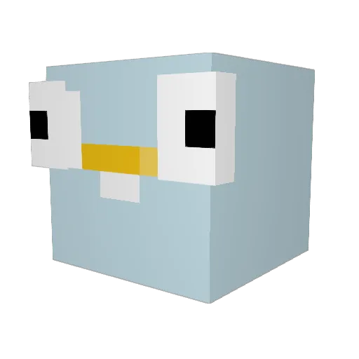 PassiveDoor13 Minecraft avatar head, 3D render