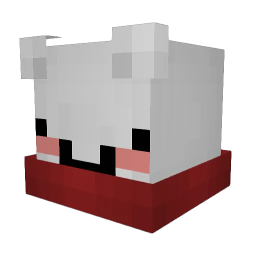 PassportPowder Minecraft avatar head, 3D render