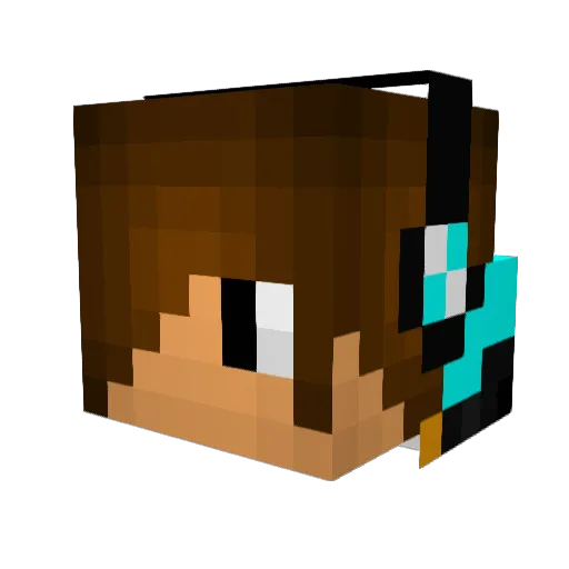 Passtime031 Minecraft avatar head, 3D render