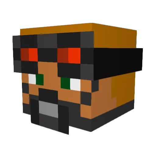 PastIowa118 Minecraft avatar head, 3D render