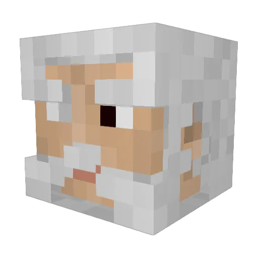 PastLifeProCody Minecraft avatar head, 3D render