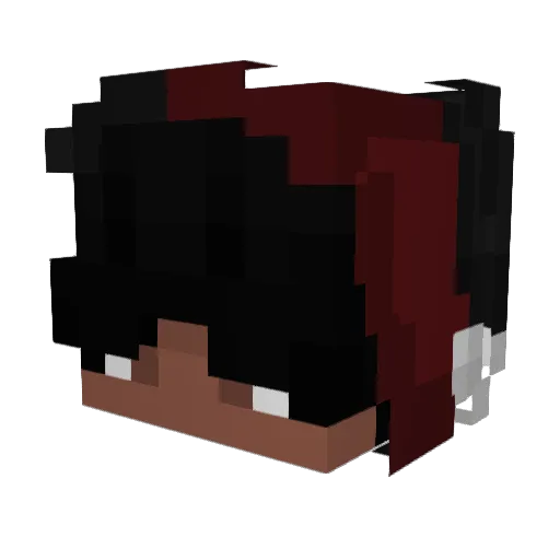 PastLivin Minecraft avatar head, 3D render
