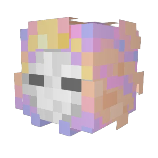 PastTimes Minecraft avatar head, 3D render
