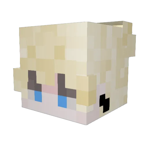 PastaGod_57 Minecraft avatar head, 3D render