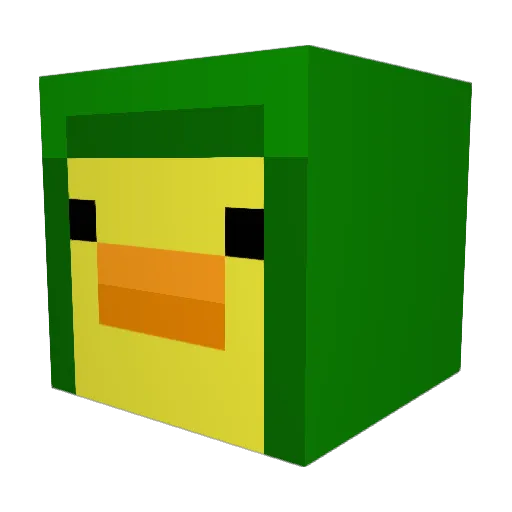 PastaLad Minecraft avatar head, 3D render
