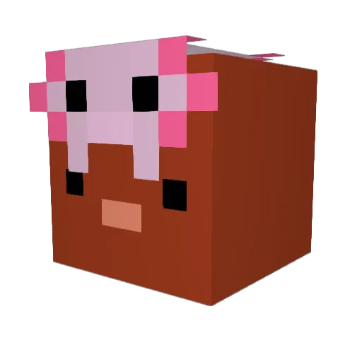 PastaLemonSauce Minecraft avatar head, 3D render