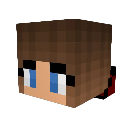 PastaNoodle3102 Minecraft avatar head, 3D render