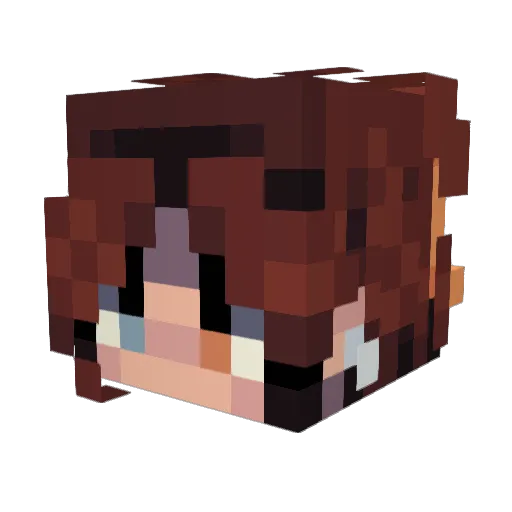 PastaNoodlesss Minecraft avatar head, 3D render