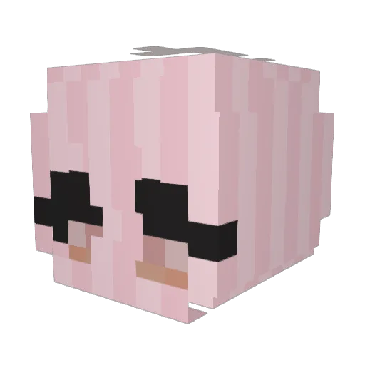 PastaNugget Minecraft avatar head, 3D render