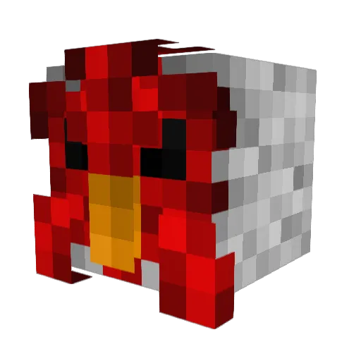 PastaPojken Minecraft avatar head, 3D render