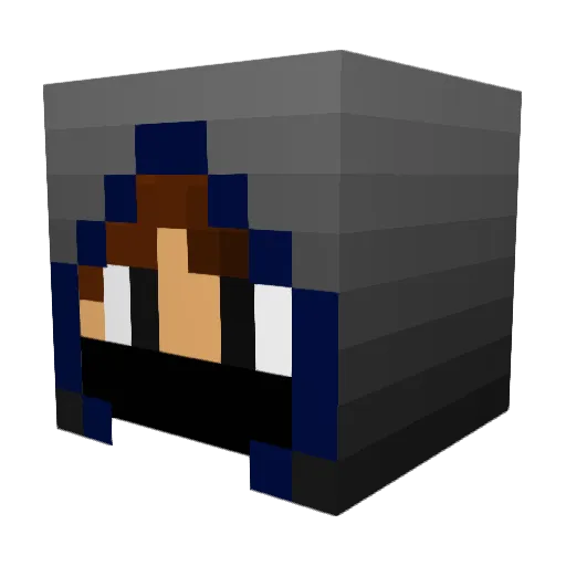 Pastaloser08 Minecraft avatar head, 3D render