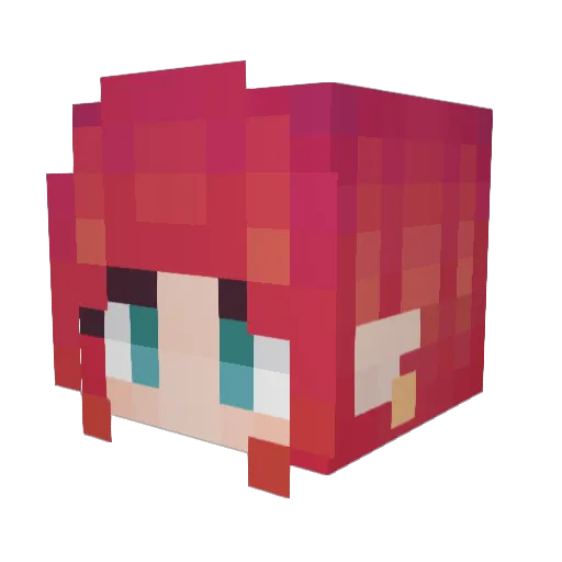 Pastel78 Minecraft avatar head, 3D render