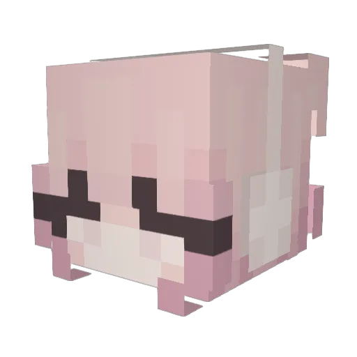 PastelAngel1 Minecraft avatar head, 3D render