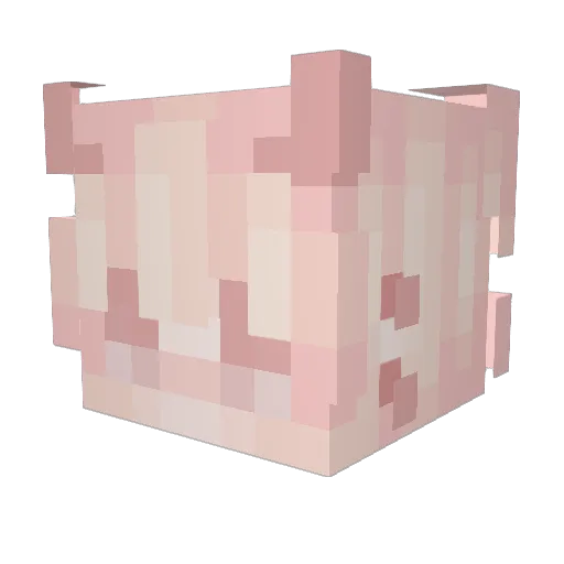 PastelBerries Minecraft avatar head, 3D render