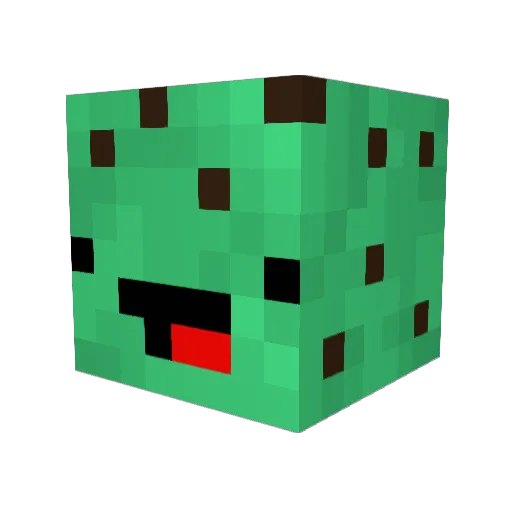 PastelCakes Minecraft avatar head, 3D render