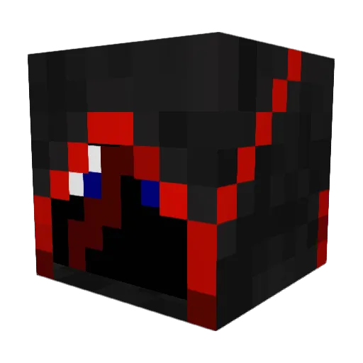 PastelCrab01 Minecraft avatar head, 3D render