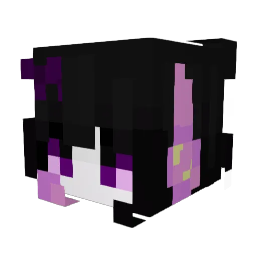PastelDoll Minecraft avatar head, 3D render