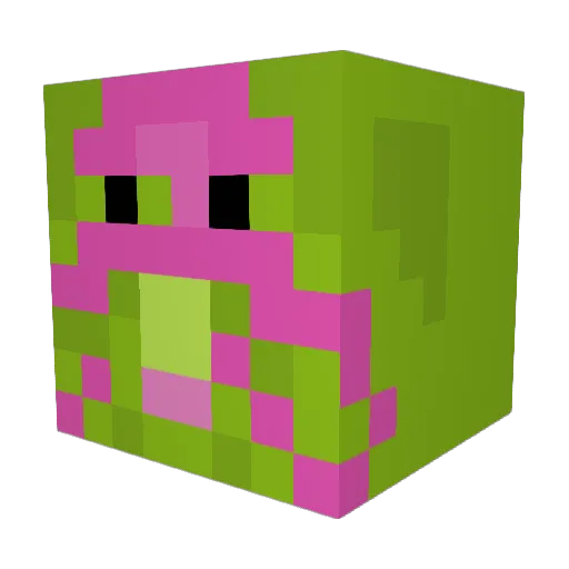 Pastel_Magician Minecraft avatar head, 3D render