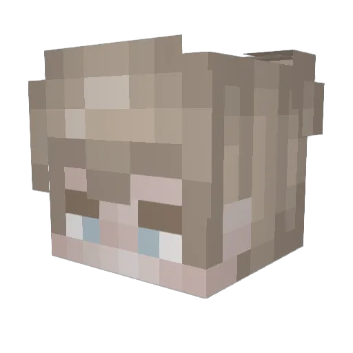 Pastel_Moonlight Minecraft avatar head, 3D render