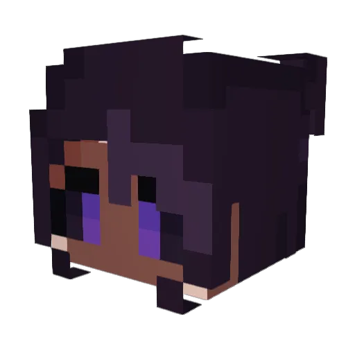 Pastel_Myst_ Minecraft avatar head, 3D render