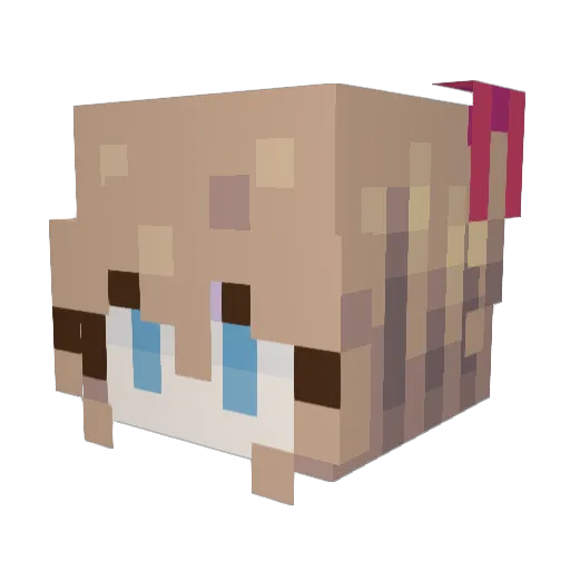 Minecraft-Avatar von Pastel_pup: Kopf als 3D-Render