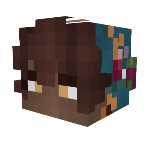 PasteurJulien Minecraft avatar head, 3D render