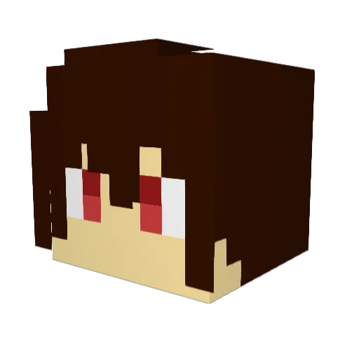 Pasto_ Minecraft avatar head, 3D render