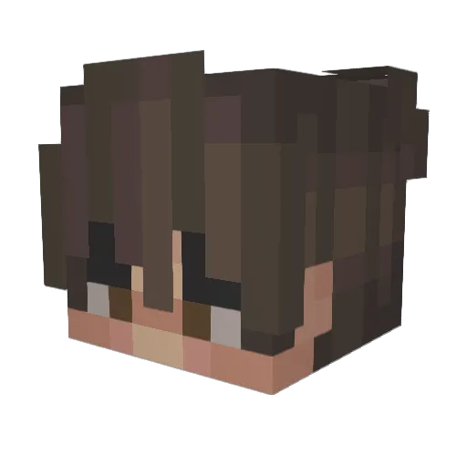PastorTimberlake Minecraft avatar head, 3D render
