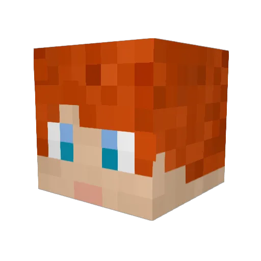 PastorVanNice Minecraft avatar head, 3D render