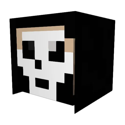 Pastorn_ Minecraft avatar head, 3D render