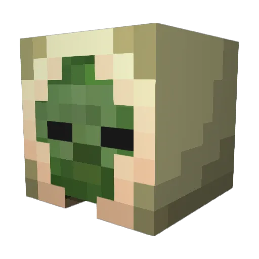Pastrammi Minecraft avatar head, 3D render