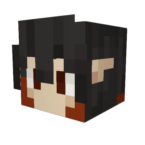 Pastry900 Minecraft avatar head, 3D render