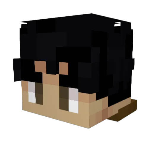 PastryProphet Minecraft avatar head, 3D render