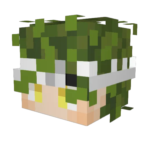 Pastry_Guy Minecraft avatar head, 3D render
