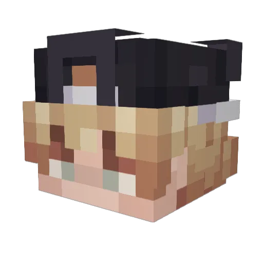 Pastywhiteboi22 Minecraft avatar head, 3D render