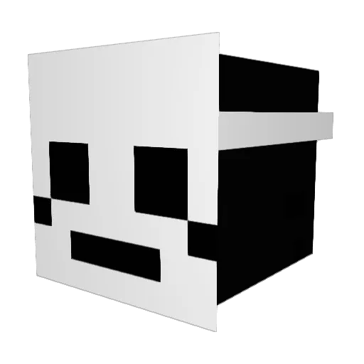 PatCaroline Minecraft avatar head, 3D render