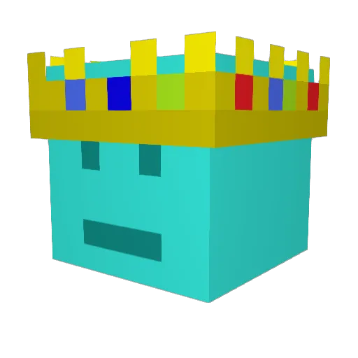 PatNate Minecraft avatar head, 3D render