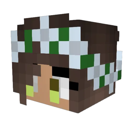 PatPalo Minecraft avatar head, 3D render