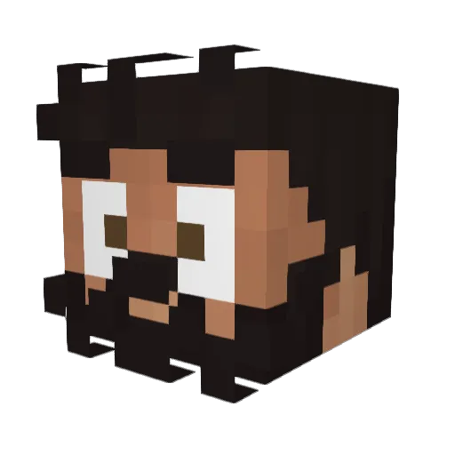 PatTheCat__ Minecraft avatar head, 3D render