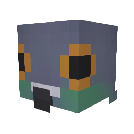 PatThePigeon Minecraft avatar head, 3D render